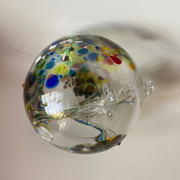 Vintage Art Glass WITCH BALL by Kitras, Handblown in Canada - Picture 11 of 15